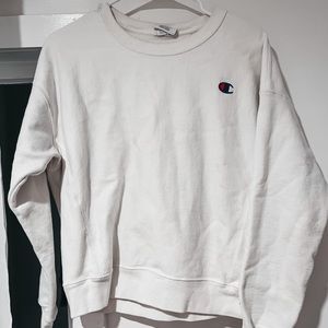 Champion white crewneck sweatshirt